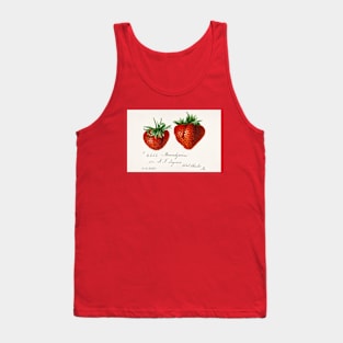 Strawberries Vintage Book Tank Top